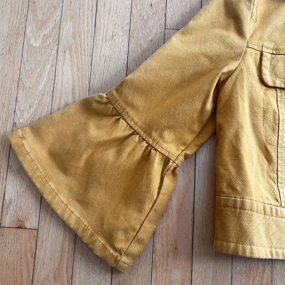 Nora Flounce Sleeve Jacket Anthropologie sz M - Picture 9 of 16